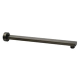 TARAN Straight Wall Arm Square (400mm) - Brushed Gun Metal