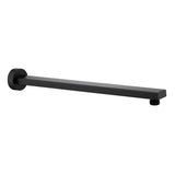 TARAN Straight Wall Arm Square (400mm) - Matte Black