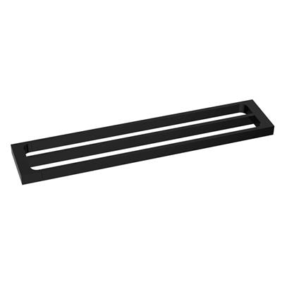 TARAN Double Towel Rail (600mm) - Black