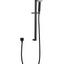 TARAN Shower Rail with Square Handheld Shower Piece - Black