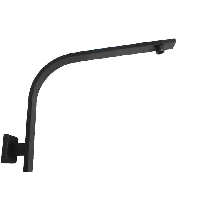 TARAN Gooseneck Shower Arm Square - Matte Black