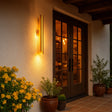 Taupo Exterior  Wall Light Aged Brass IP65