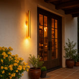 Taupo Exterior  Wall Light Aged Brass IP65