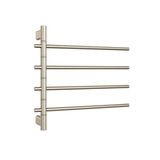 Thermorail SV41BN Brushed Nickel Swivel Heated Towel Rail - W595xH540xD104mm