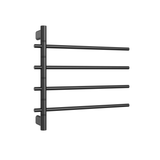 Thermorail SV41B Black Swivel Heated Towel Rail - W595xH540xD104mm