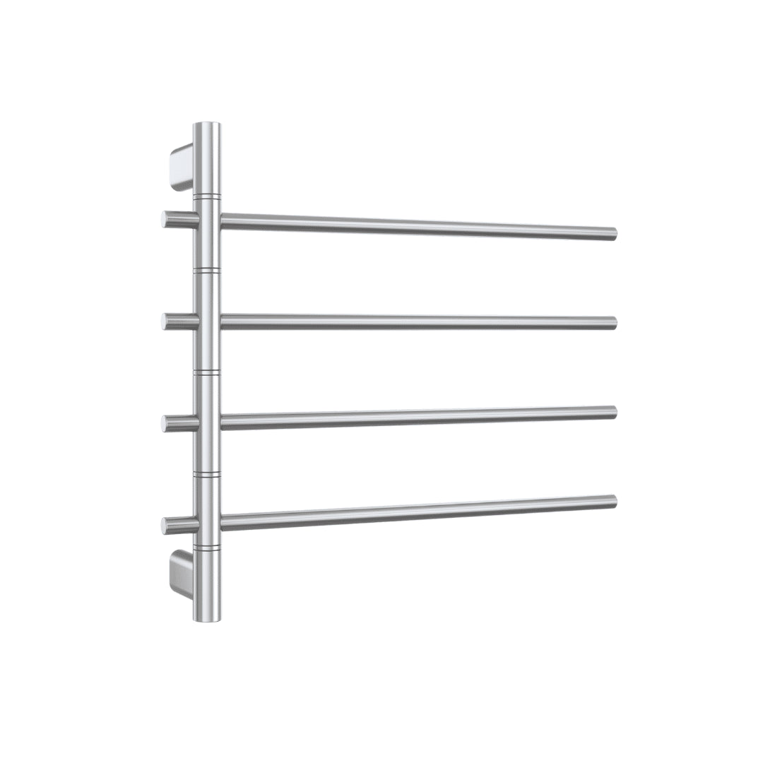 Thermorail SV41 Polished Swivel Heated Towel Rail - W595xH540xD104mm