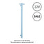 Thermorail Straight/Round 12Volt Vertical Bar -900x142x100mm -26Watts