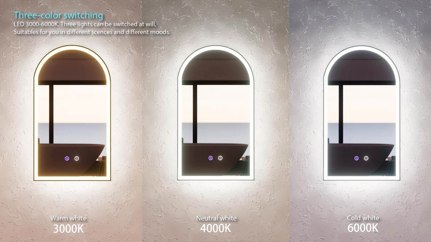 RIVA O2 Backlit LED Oval Frameless Mirror 900/1200/1500mm