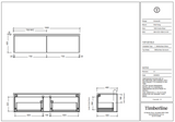 Timberline AINSWORTH Wall Hung Vanity (All Sizes)