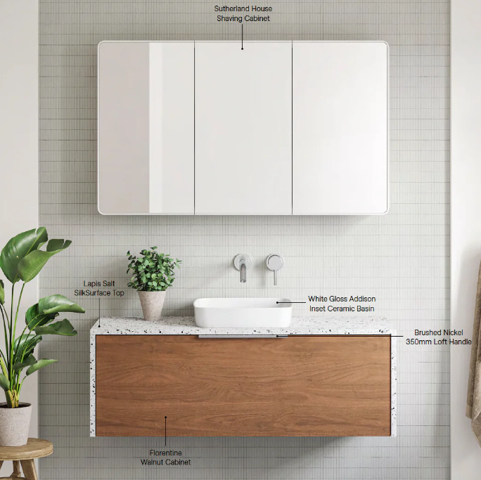 Timberline AINSWORTH Wall Hung Vanity (All Sizes)