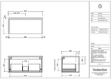 Timberline AINSWORTH Wall Hung Vanity (All Sizes)