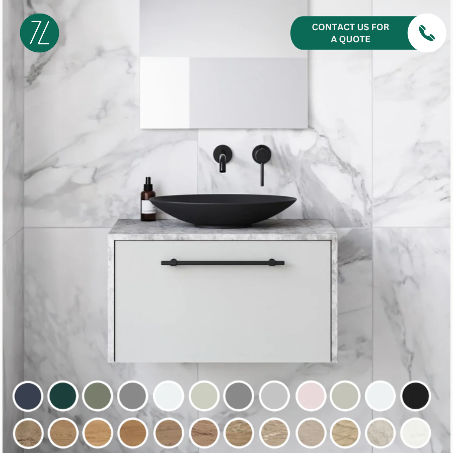 Timberline AINSWORTH Wall Hung Vanity (All sizing)