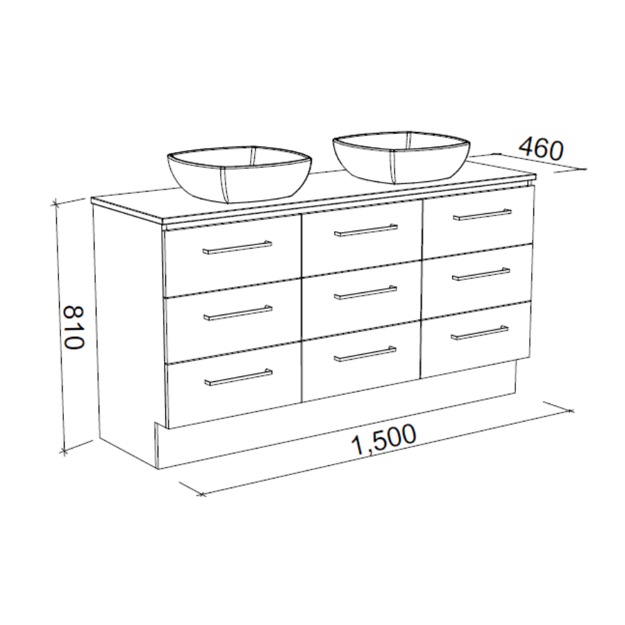 Timberline ASHTON Floor Standing Vanity