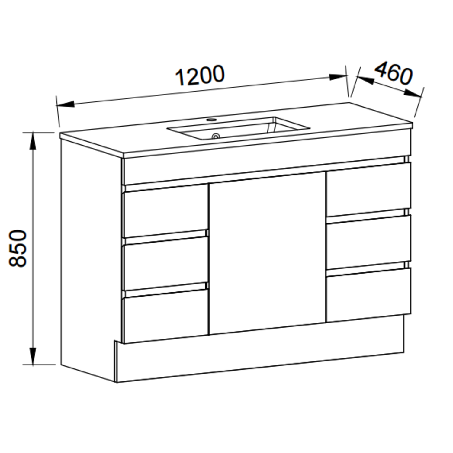 Timberline BARGO Floor Standing Vanity 