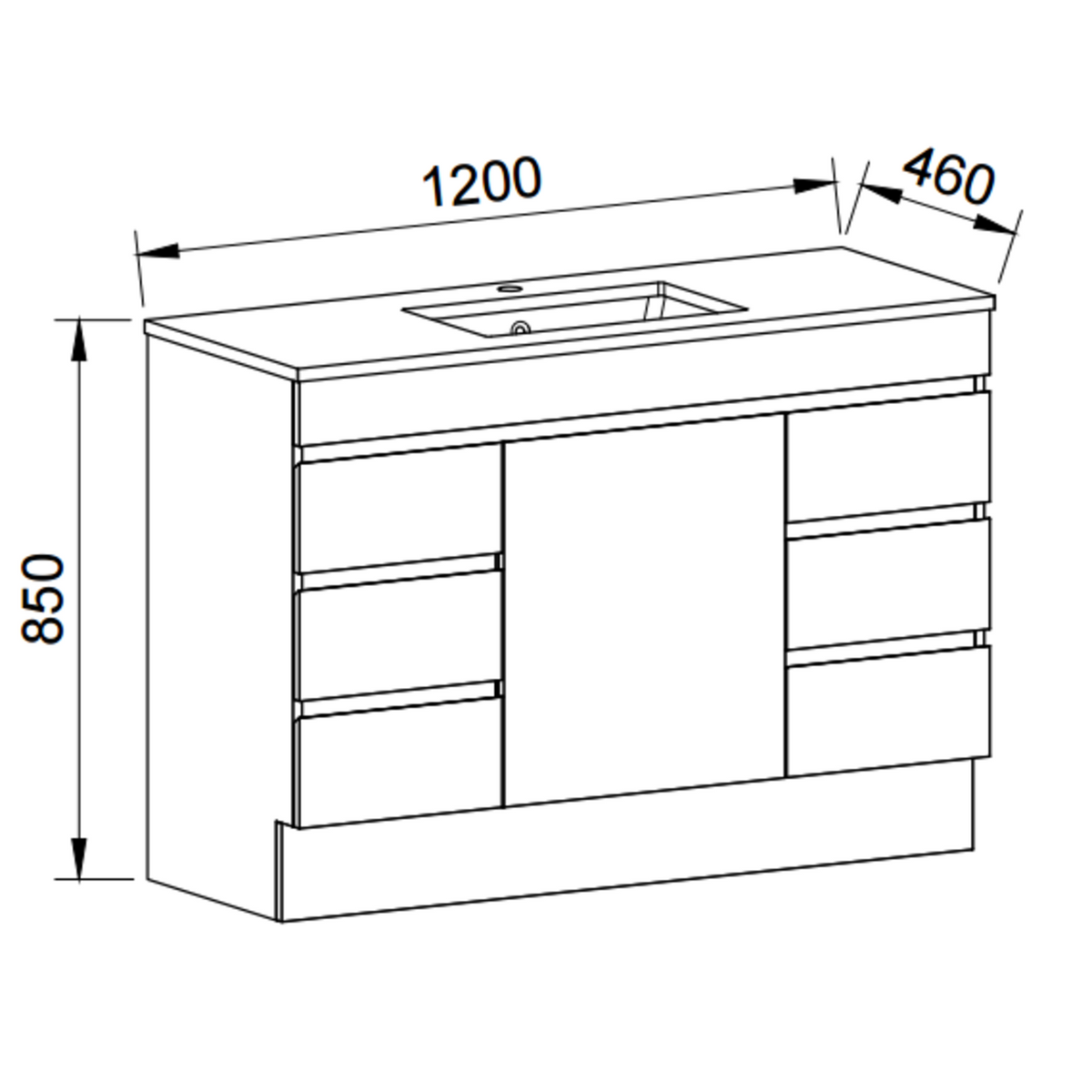 Timberline BARGO Floor Standing Vanity 