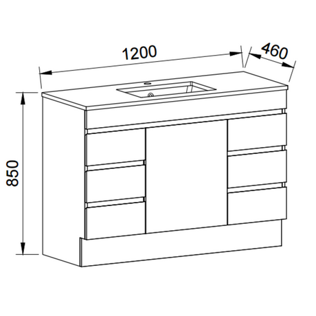 Timberline BARGO Floor Standing Vanity 