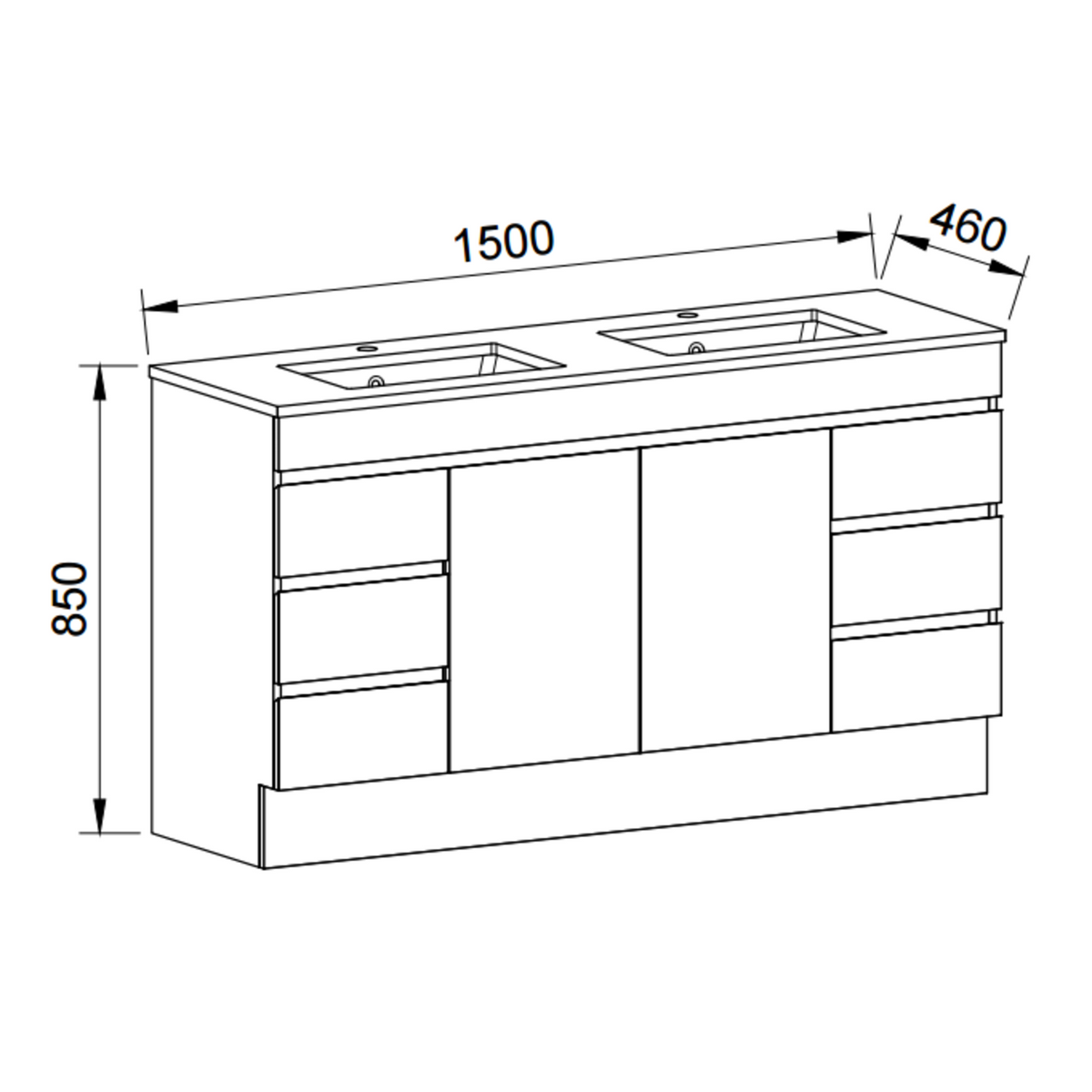 Timberline BARGO Floor Standing Vanity 