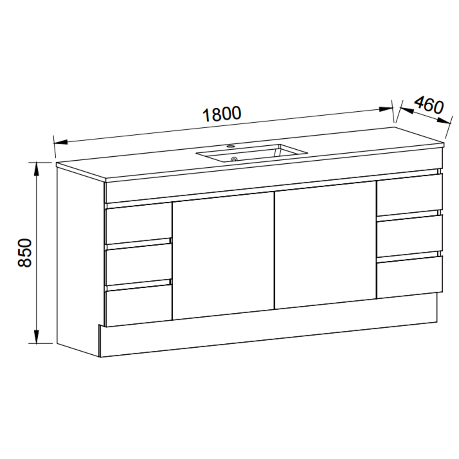 Timberline BARGO Floor Standing Vanity 