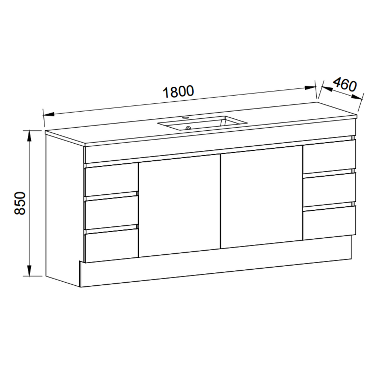 Timberline BARGO Floor Standing Vanity 