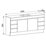 Timberline BARGO Floor Standing Vanity 