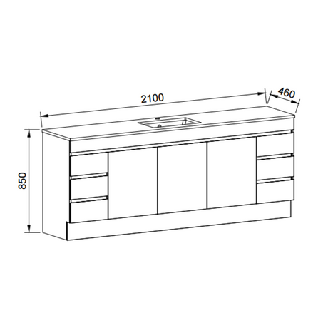 Timberline BARGO Floor Standing Vanity 
