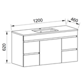 Timberline BARGO Wall Hung Vanity (All Sizes)