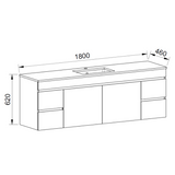 Timberline BARGO Wall Hung Vanity (All Sizes)