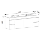 Timberline BARGO Wall Hung Vanity (All Sizes)