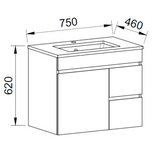 Timberline BARGO Wall Hung Vanity (All Sizes)