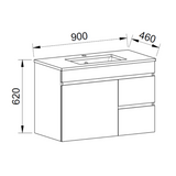 Timberline BARGO Wall Hung Vanity (All Sizes)
