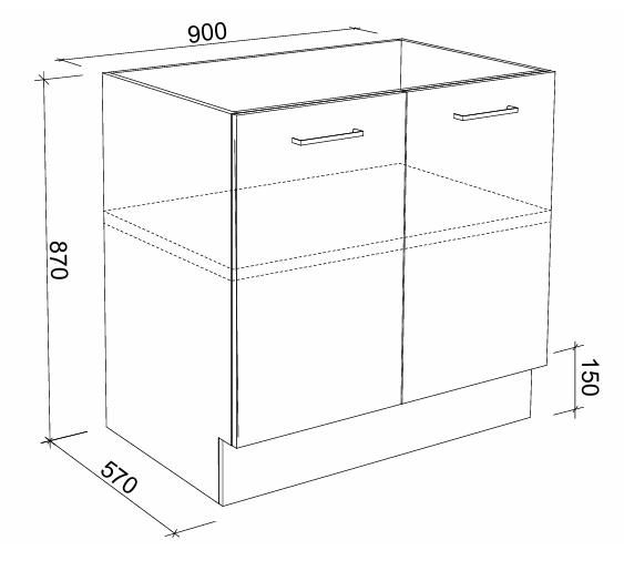 Timberline Custom 3032mm Laundry Base, Tall And Wall Cabinet Package
