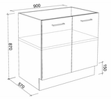 Timberline Custom 3032mm Laundry Base, Tall And Wall Cabinet Package