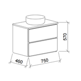 Timberline COLBY Wall Hung Vanity (All Sizes)