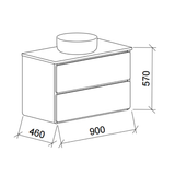 Timberline COLBY Wall Hung Vanity (All Sizes)