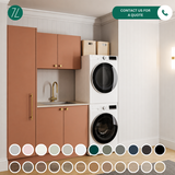 Timberline Custom 1350mm Laundry With Tall And Wall Cabinet Package