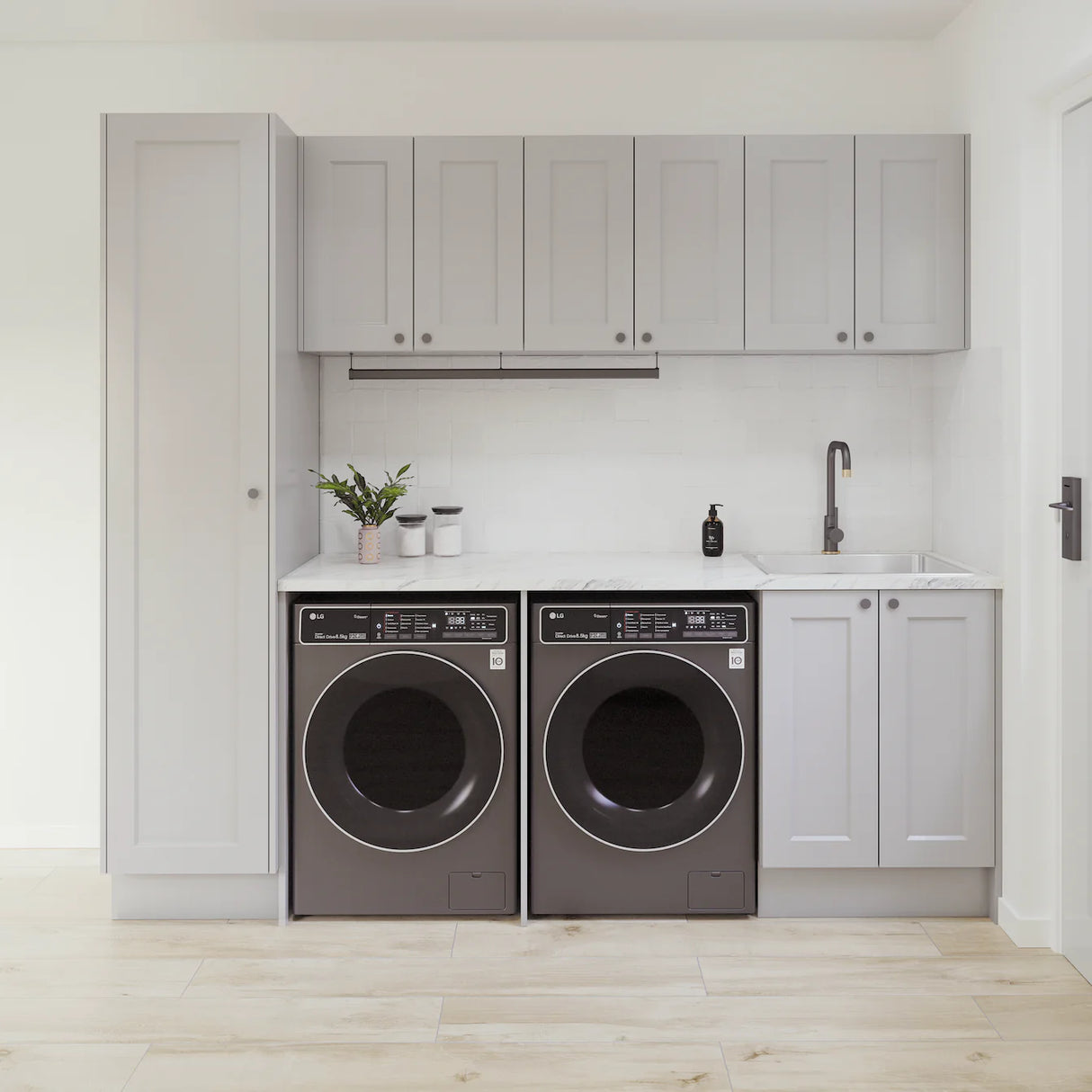 Timberline Custom 2398mm Laundry With Tall And Wall Cabinet Package