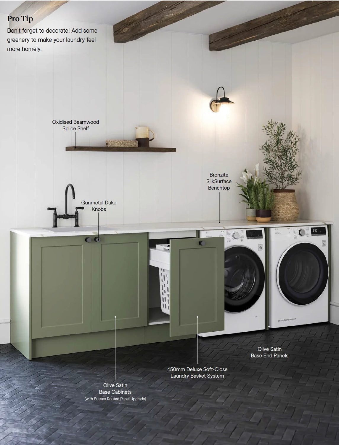 Timberline Custom 2698mm Laundry Cabinet Package