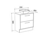 Timberline DELAWARE Floor Standing Vanity (All Sizes)