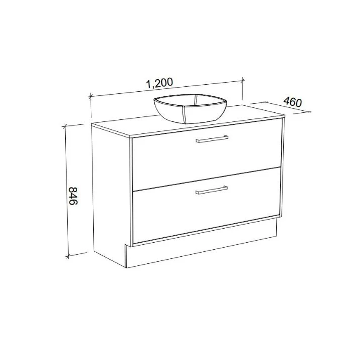 Timberline DELAWARE Floor Standing Vanity (All Sizes)