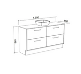 Timberline DELAWARE Floor Standing Vanity (All Sizes)