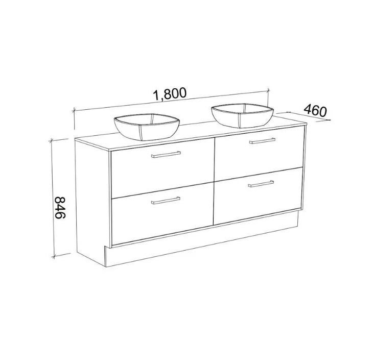 Timberline DELAWARE Floor Standing Vanity (All Sizes)