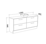 Timberline DELAWARE Floor Standing Vanity (All Sizes)