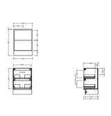 Timberline DELAWARE Floor Standing Vanity (All Sizes)