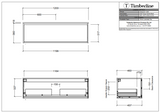 Timberline DELAWARE Wall Hung Vanity 1200