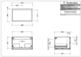 Timberline DELAWARE Wall Hung Vanity 600