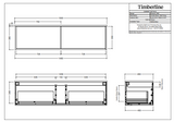 Timberline ELWOOD Wall Hung Vanity (All Sizes)