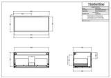 Timberline ELWOOD Wall Hung Vanity (All Sizes)
