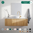 Timberline ELWOOD Wall Hung Vanity (All Sizes)