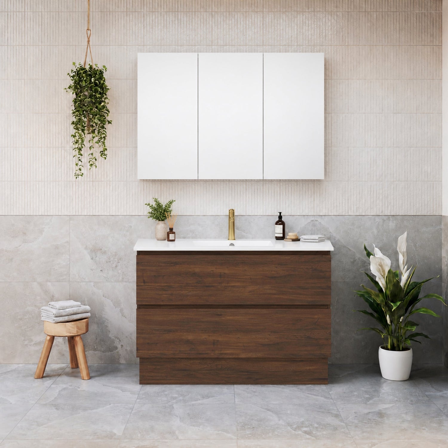 Timberline Elemental Plus Wall Hung / Floor Standing Vanity-MDF-750-900-1200mm