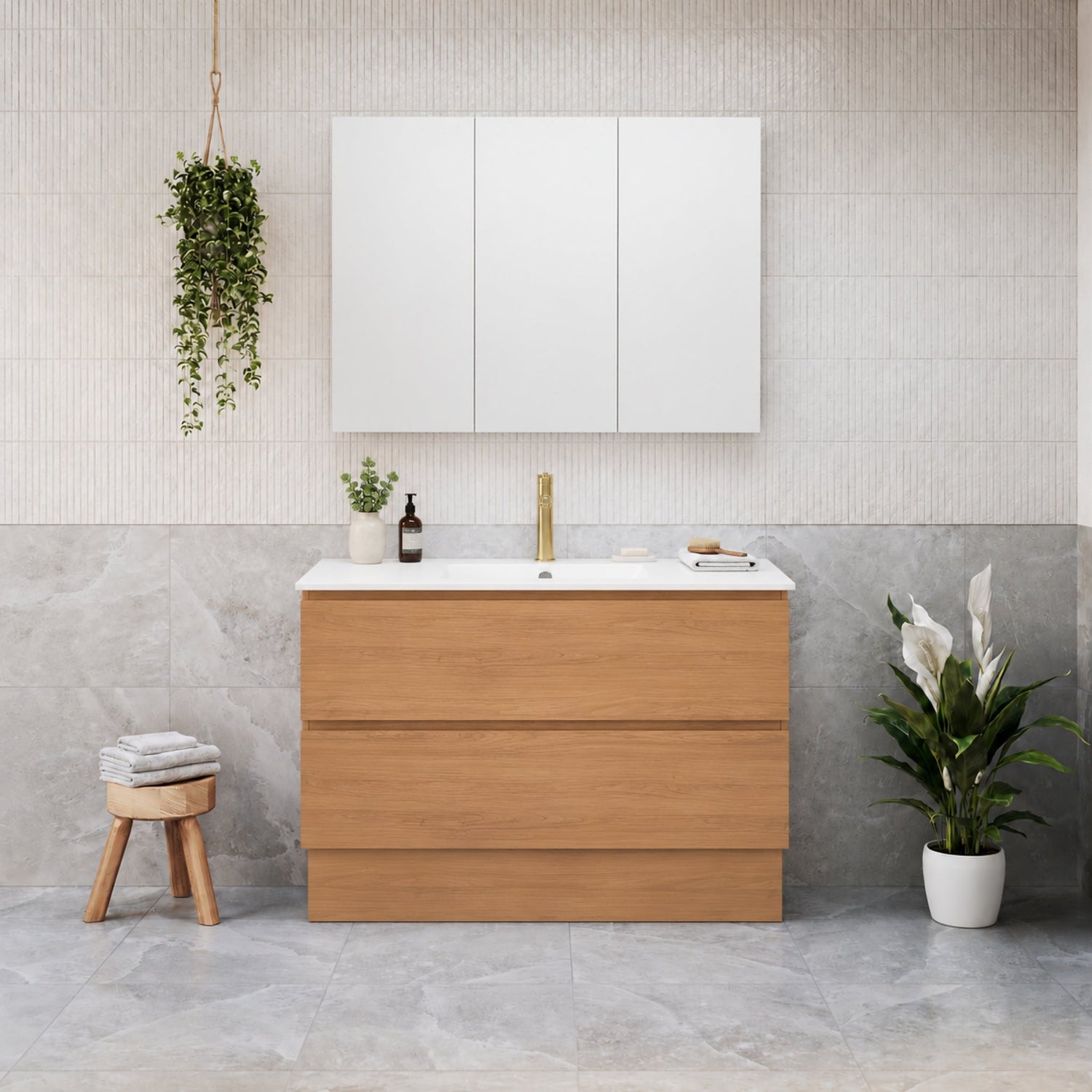 Timberline Elemental Plus Wall Hung / Floor Standing Vanity-MDF-750-900-1200mm